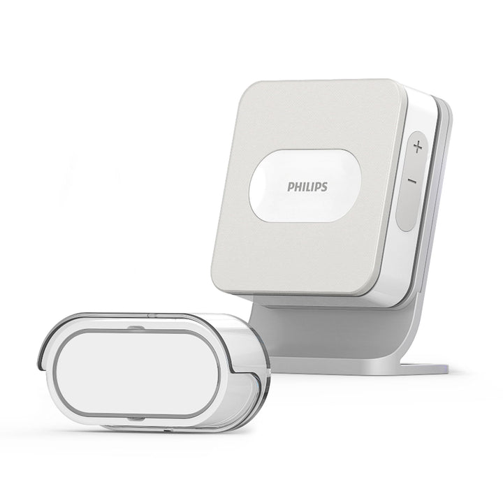 Philips WelcomeBell BASIC Funk Türklingel, bis zu 200 m Reichweite, 531012, Basic