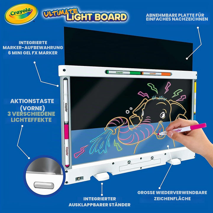 Crayola - Ultimative Licht-Tafel, Übergrosse Tafel, Geschenk fur Kinder, 6,7,8,9 Jahren