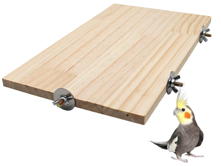 40 x 26 cm Grosse Vogelplattform aus Naturholz, Natürliche Holz Haustierkletterplattform, Kleintierk