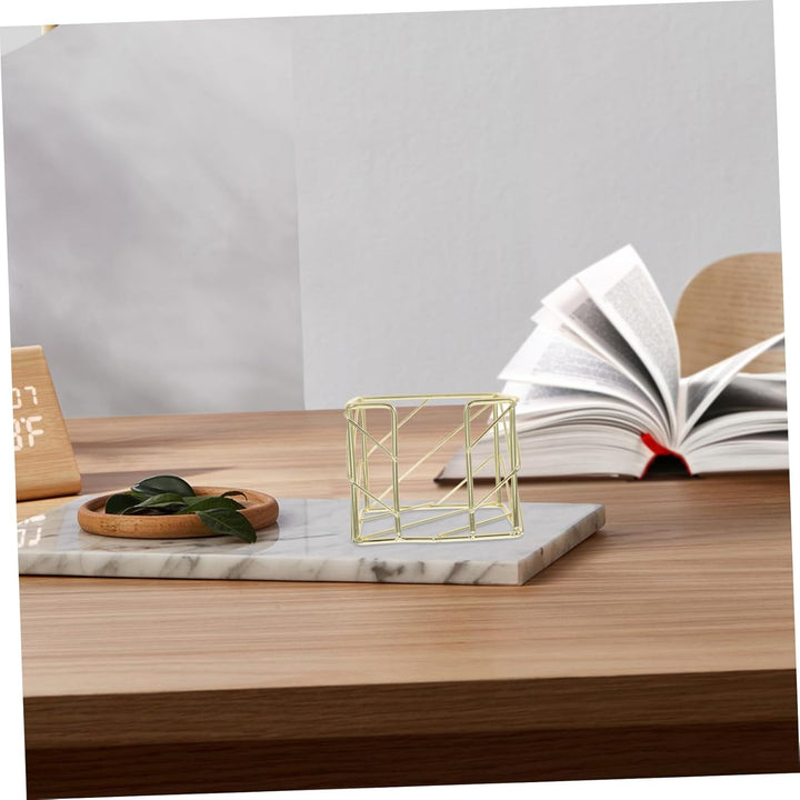 SOLUSTRE Notizzettelbox aus Eisen mit Langlebigem Material und Grosse Kapazität Hohles Design für Sc