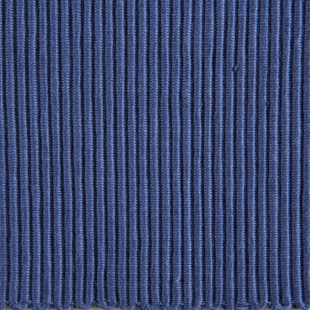 DII Basic Everyday Tischset, gerippt, 100% Baumwolle, 33 x 48 cm, Blau (French Blue), 6-teilig, Blau