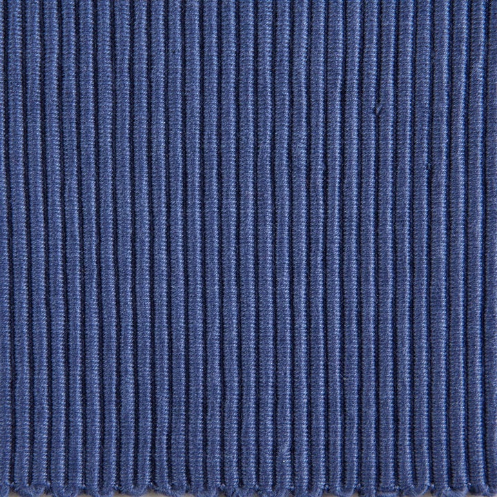 DII Basic Everyday Tischset, gerippt, 100% Baumwolle, 33 x 48 cm, Blau (French Blue), 6-teilig, Blau