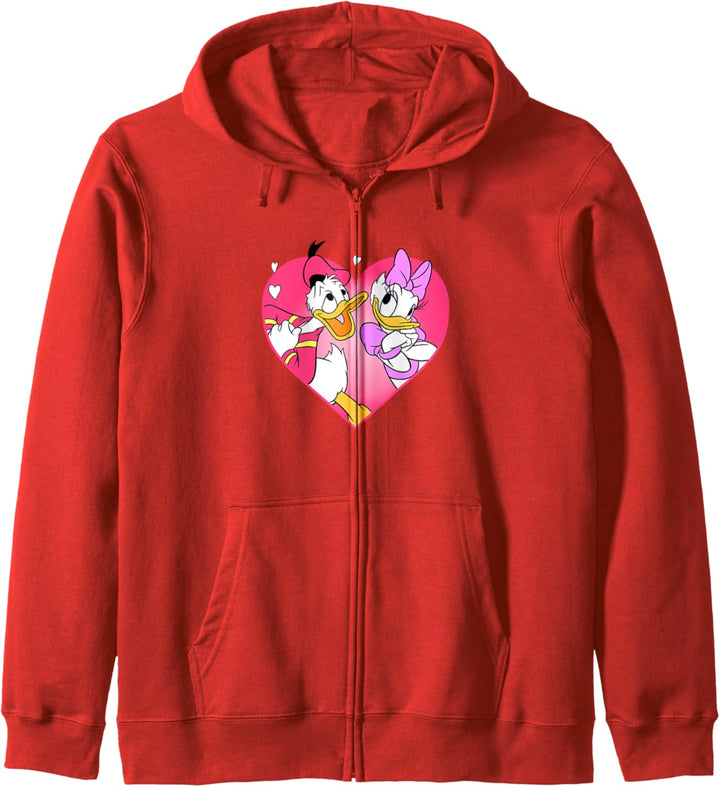 Disney Mickey And Friends Valentinstag Donald & Daisy Kapuzenjacke