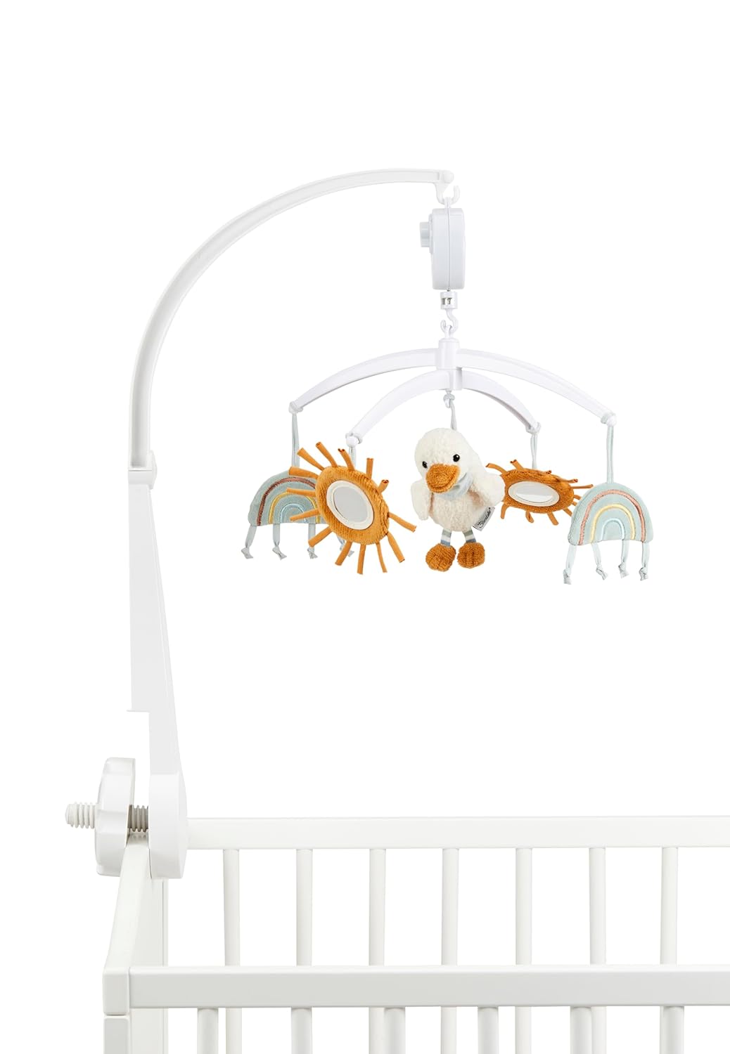 Baby Mobile Ente Edda Lou, Musikmobile für Jungen und Mädchen mit der Melodie Brahms Wiegenlied und