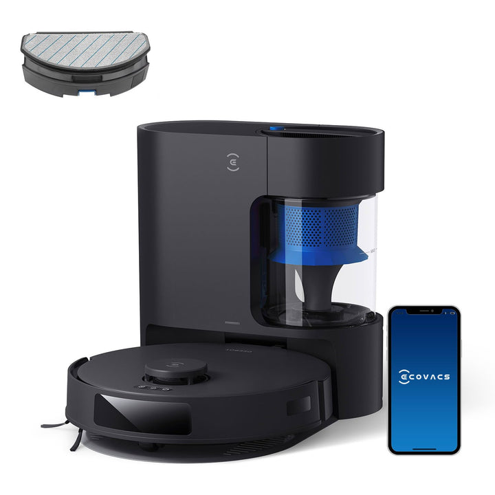 ECOVACS DEEBOT N20 PRO Plus Saugroboter mit Wischfunktion, Automatischer Entleerung Station, 8000Pa