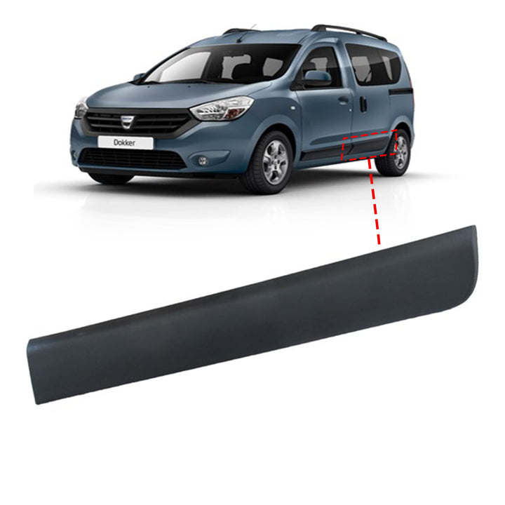 MKAREPART Zierleiste Aussenverkleidung Spoiler Hinten Links Kompatibel mit Dacia Dokker 2012- 828773