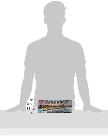 DID Kette 530 ZVMX, 110 Glieder (X-Ring gold), offen mit Nietschloss