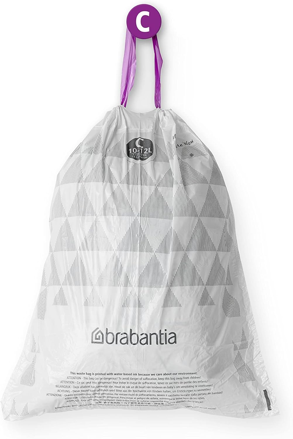 Brabantia 137983 Müllbeutel, Weiss, 200 Weiss - Code C 200 Müllbeutel, Weiss - Code C 200 Müllbeutel