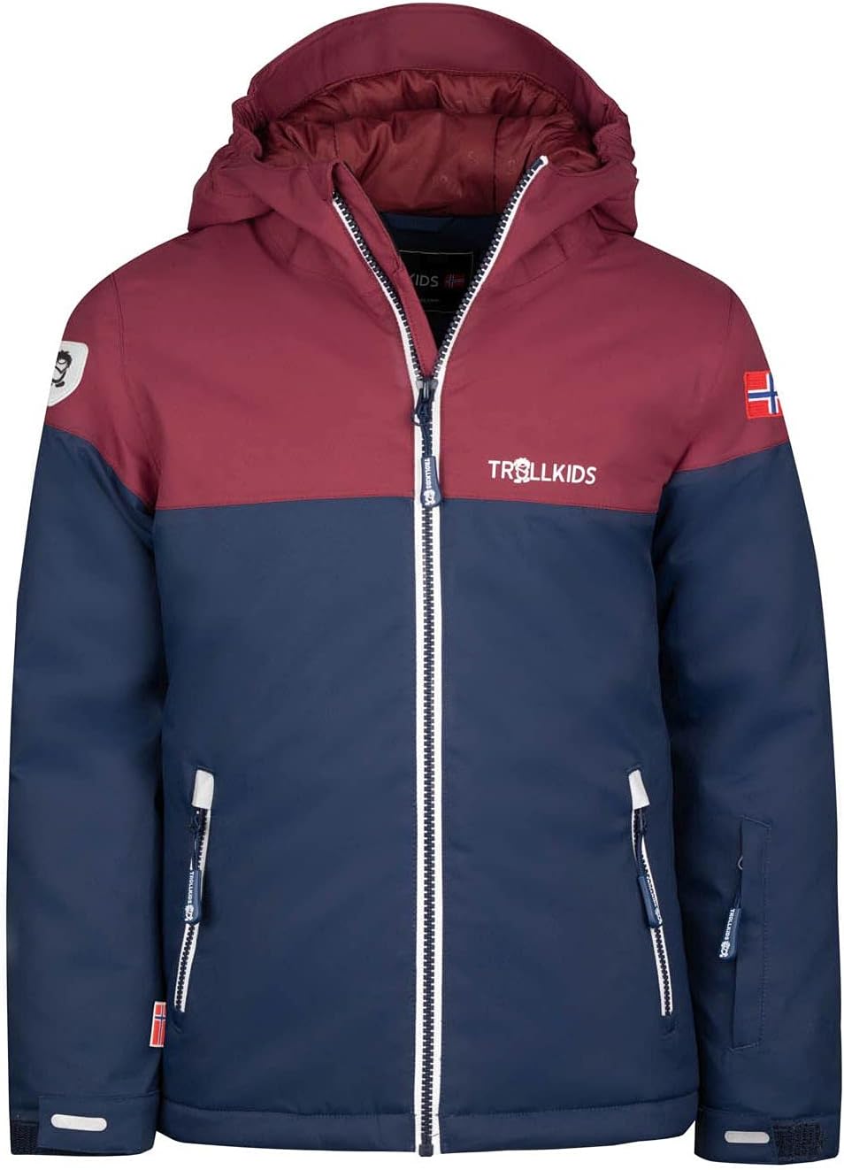 Trollkids Hallingdal Mädchen Skijacke 104 Marineblau/Rot/white, 104 Marineblau/Rot/white