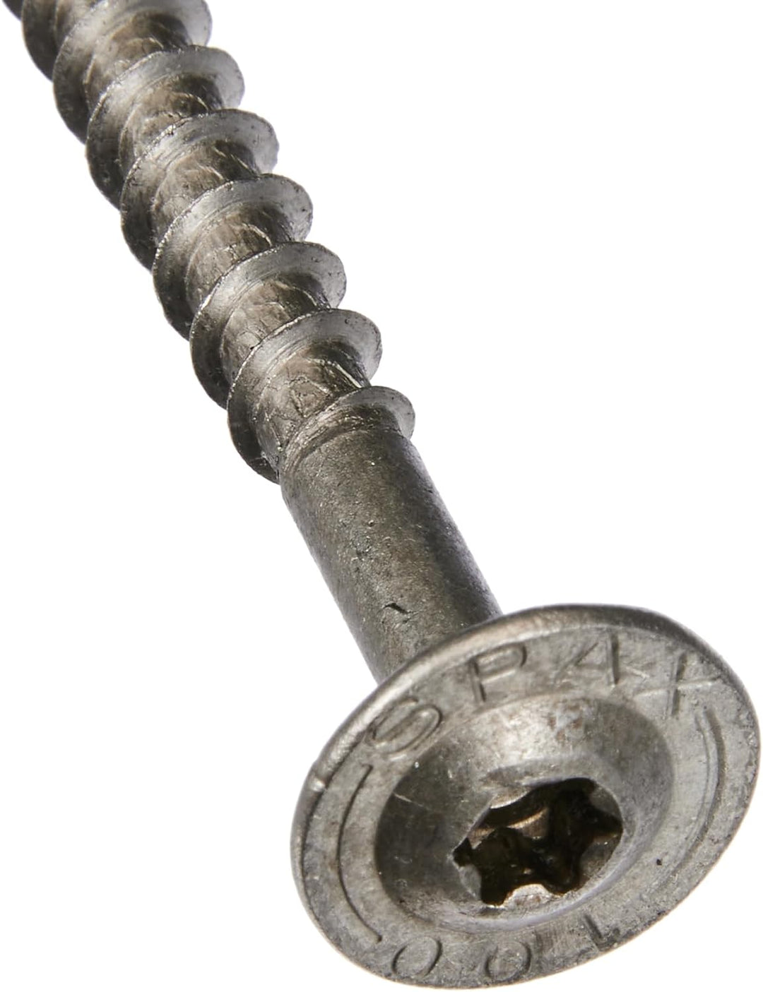 SPAX 257000801005 Für den Holzbau, Tellerkopf, T-STAR plus, 4CUT, Vollgewinde Edelstahl rostfrei A2,