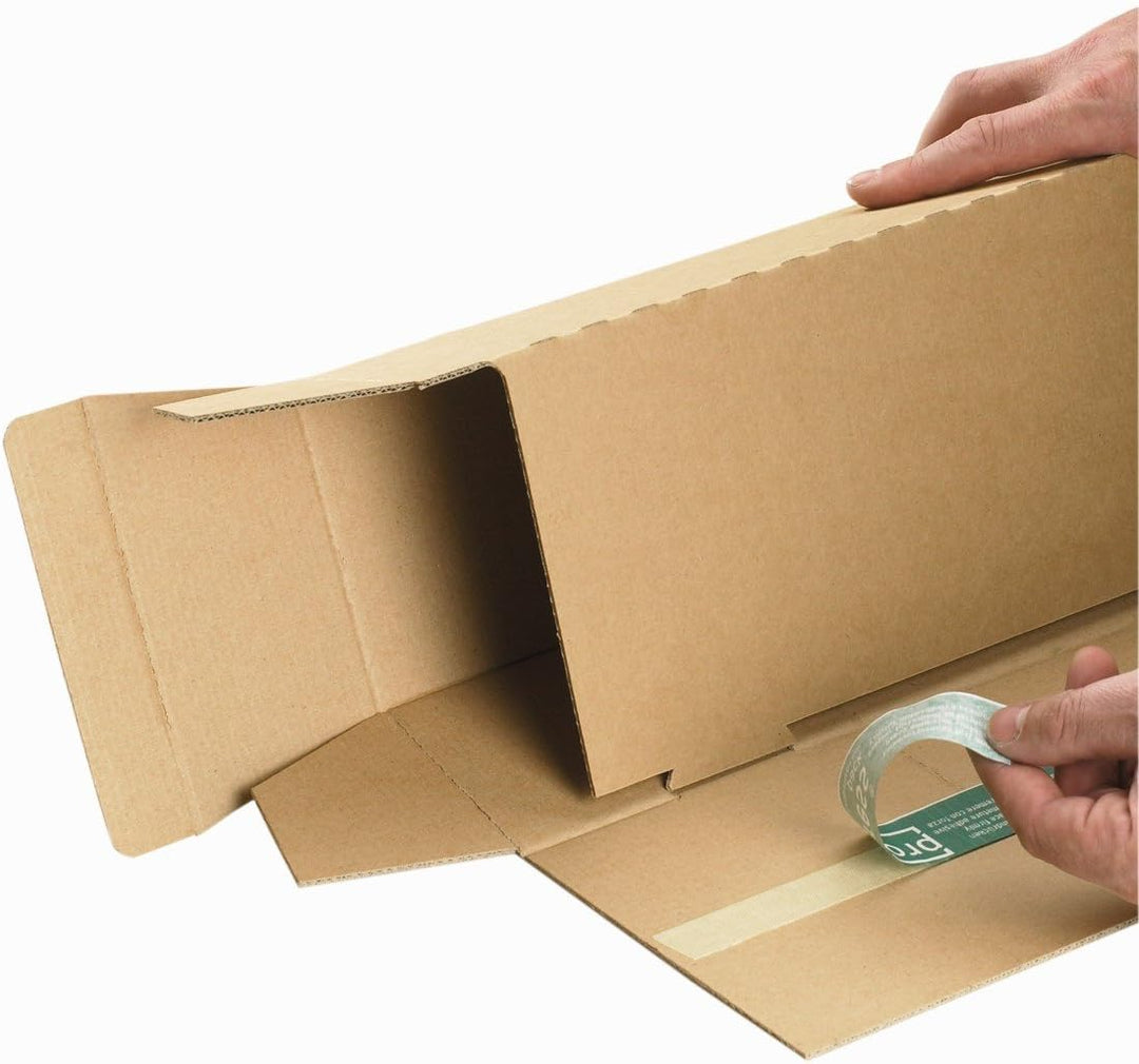 progressPACK Trapez-Versandverpackung Premium Extra PP T05.02 aus doppelter Wellpappe, DIN A2, 430 x