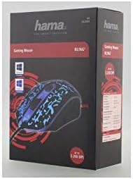 Hama Gaming Maus für PC BL!NG2 (3200dpi, 125Hz USB-Signal, kabelgebunden, hohe Leistung, LED, PC und