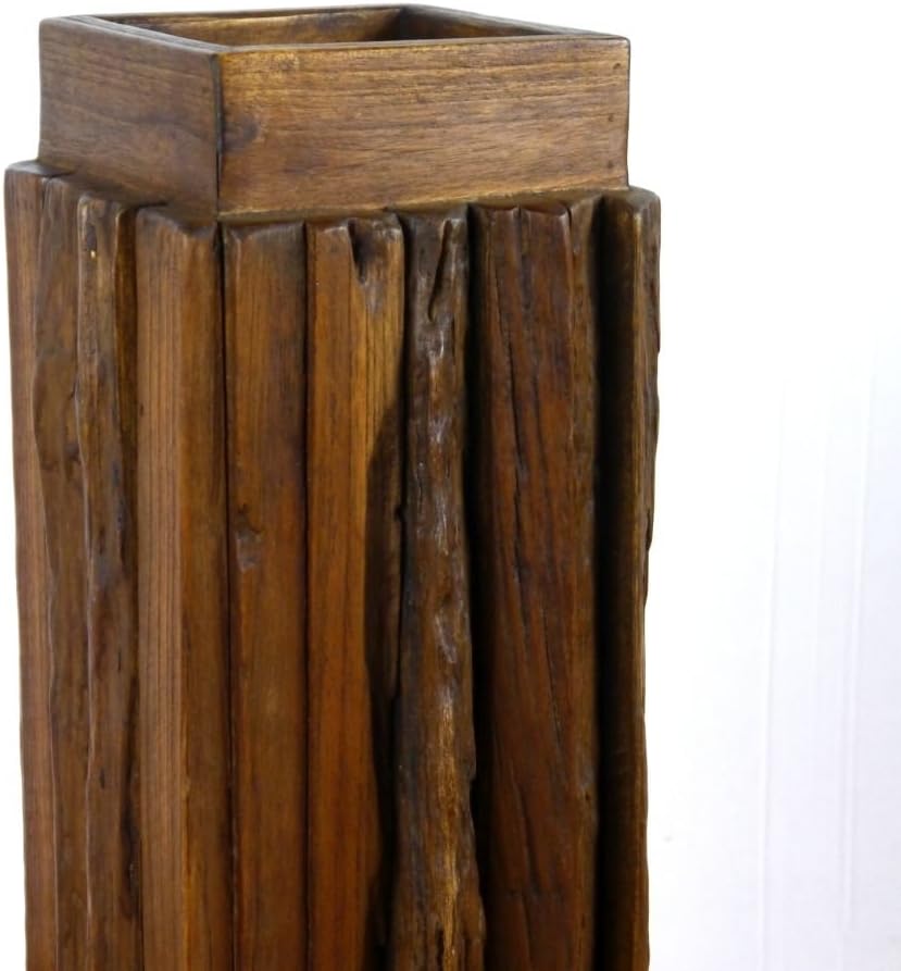 livasia Regenschirmständer aus Teakholz oder Hartholz, Schirmhalter, Schirmständer, Regenschirmhalte