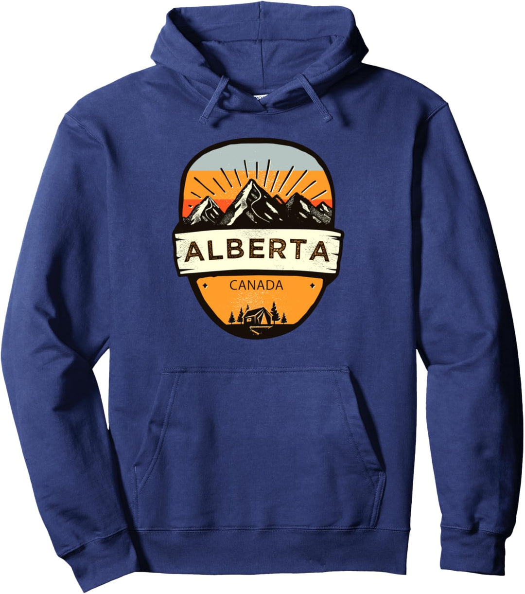 Retro Vintage Alberta, Canada Souvenir Pullover Hoodie