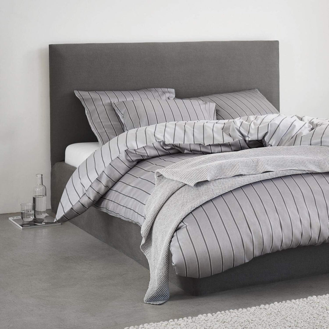 Marc O Polo Bettwäsche Harsor Grey 1 Bettbezug 155 x 220 cm + 1 Kissenbezug 80 x 80 cm 155x220 cm +