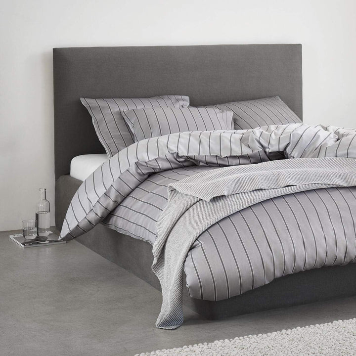 Marc O Polo Bettwäsche Harsor Grey 1 Bettbezug 155 x 220 cm + 1 Kissenbezug 80 x 80 cm 155x220 cm +
