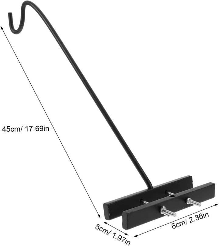 Heavy Duty Stahl Vogelhäuschen Halterung mit Drehbarem Arm Wetterfester Geländerhalter für Terrasse