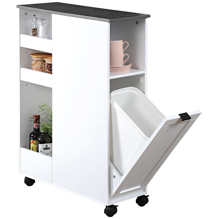 Küchenwagen mit Mülleimer, 60 x 25 x 86 cm, KESPER