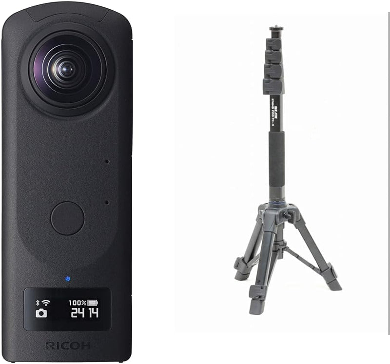 Ricoh Theta Z1 51GB 360° Kamera und Slik Stand POD PC-5 Einbeinstativ