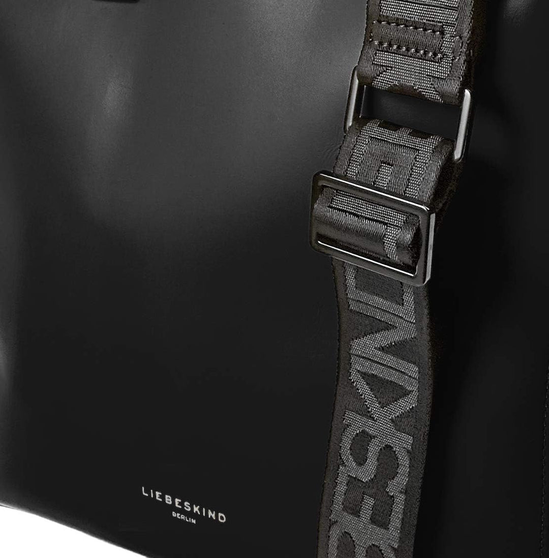 Liebeskind Damen Paperbag M OOS Tote Schwarz, Schwarz