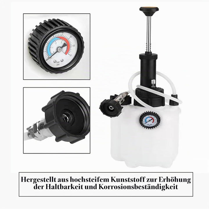 TONZACK 3L Auto Bremsenentlüftungsgerät, Bremsflüssigkeitswechselgerät mit 1L Bremsenentlüfterflasch
