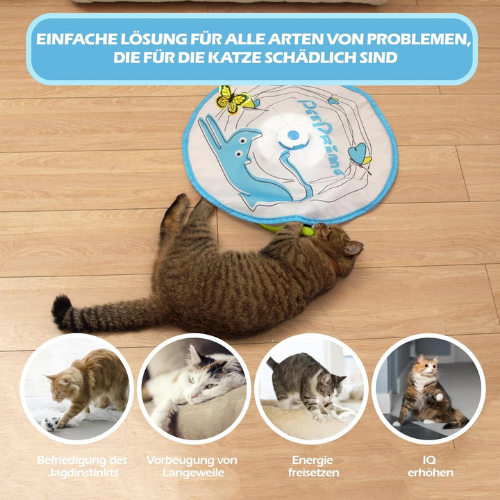 Pet Prime Automatisches Katzenspielzeug, Elektronisches Katzenspielzeug, Katze Schmetterling Spielze