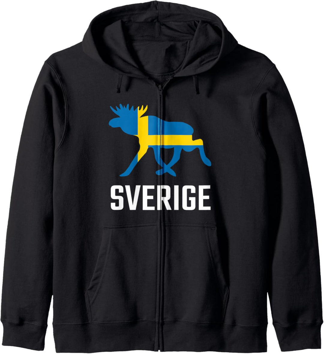 SVERIGE Elch Schweden Kapuzenjacke