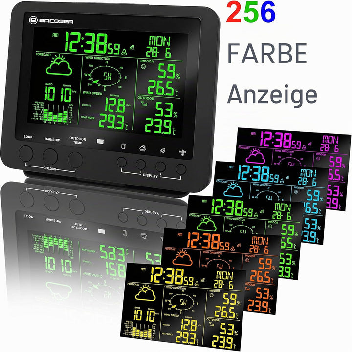 Bresser zusätzliche Basisstation für 7002520 Farb Wetter Center, Schwarz