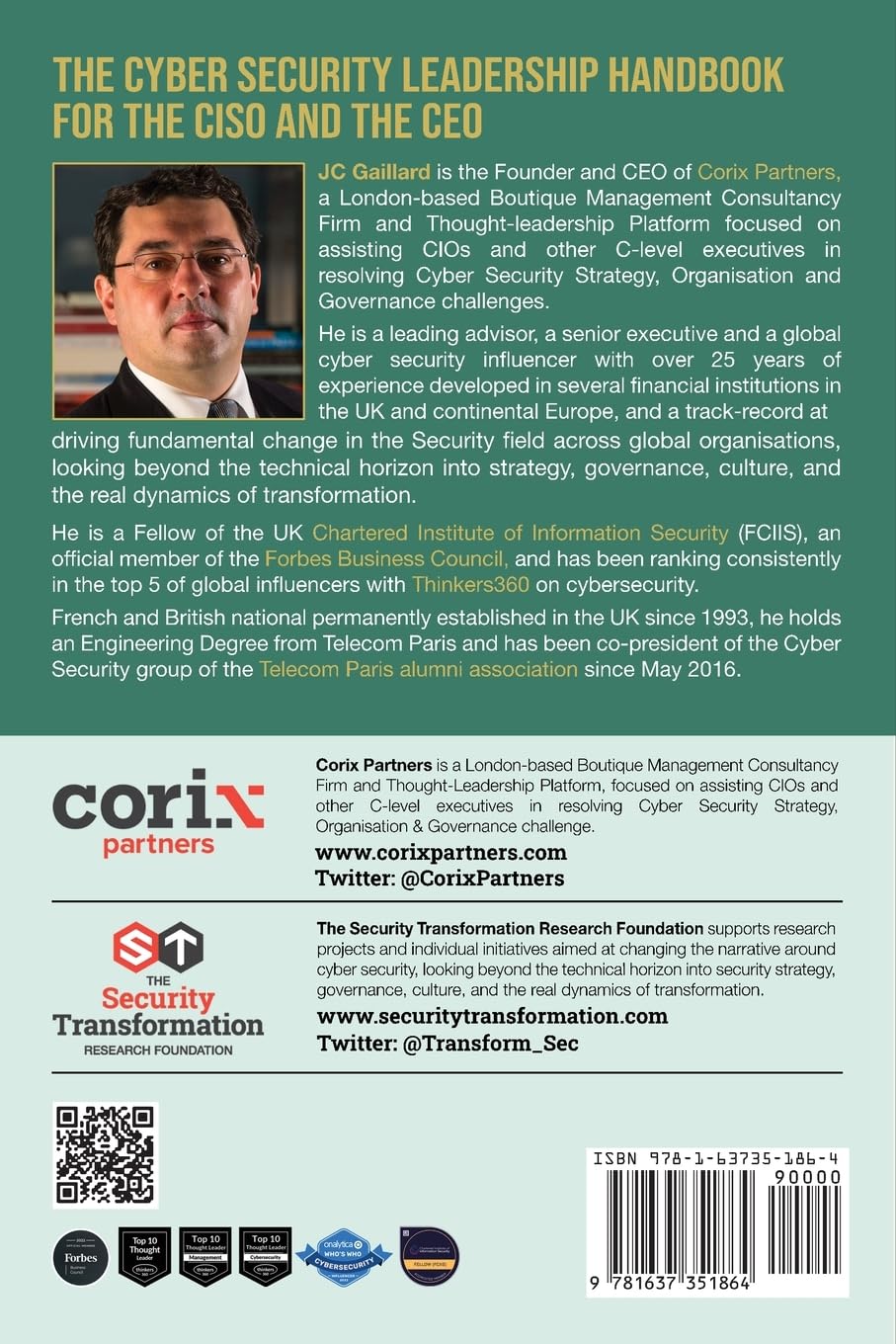 The CyberSecurity Leadership Handbook for the CISO and the CEO: How to Fix Decade-Old Issues and Pro
