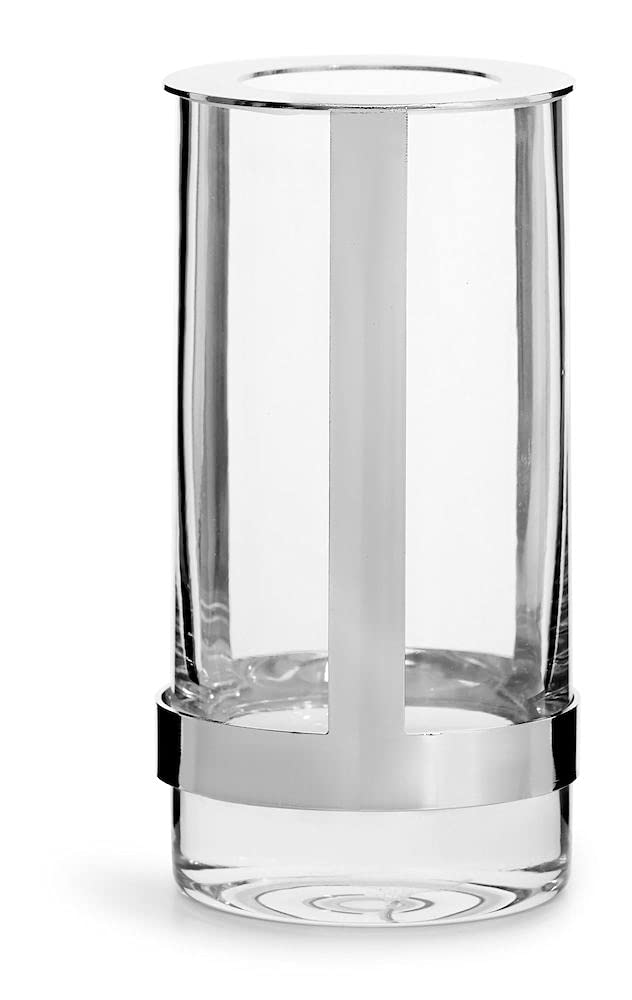 Sagaform 5018037 Hold Vase, Glas Transparent/Silber