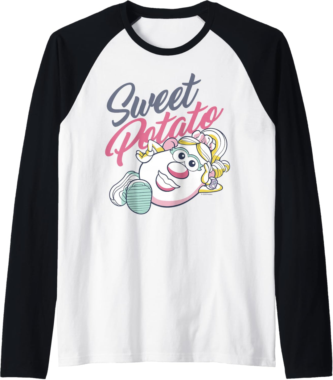 Mr. Potato Head Valentinstag Mrs. Sweet Potato Retro Raglan