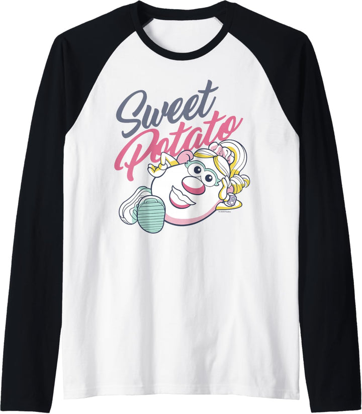 Mr. Potato Head Valentinstag Mrs. Sweet Potato Retro Raglan