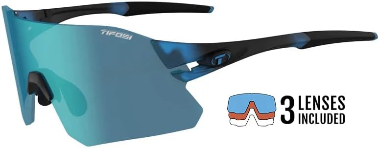 Tifosi Unisex Schiene Sonnenbrille L-XL Blau, L-XL Blau