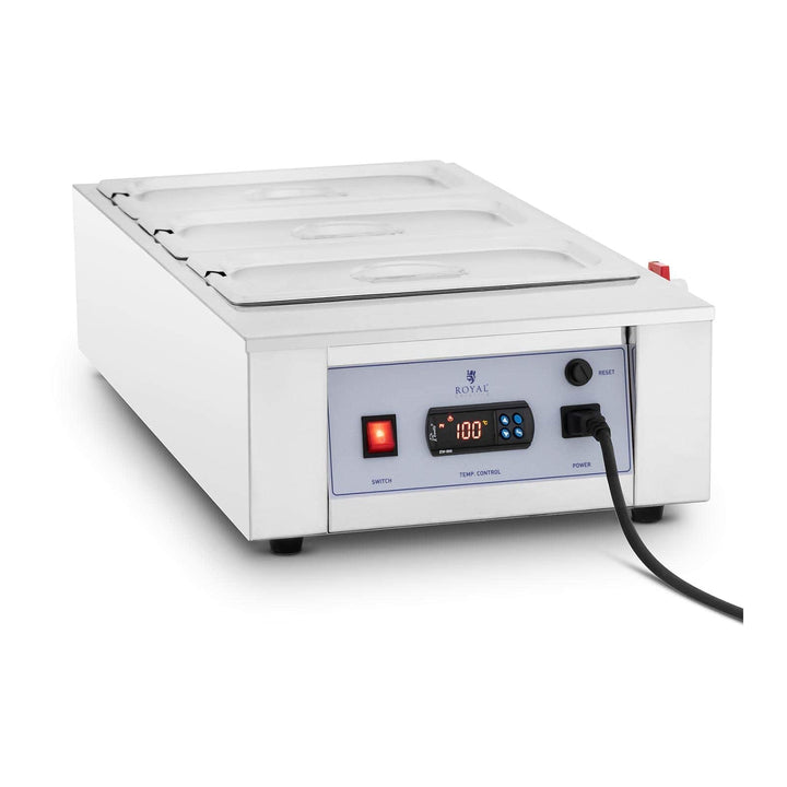 Royal Catering RC_CMM_02 Schokoladenschmelzgerät 3 x 3,2 l bis 100 °C Schokoladenschmelzer Schokolad