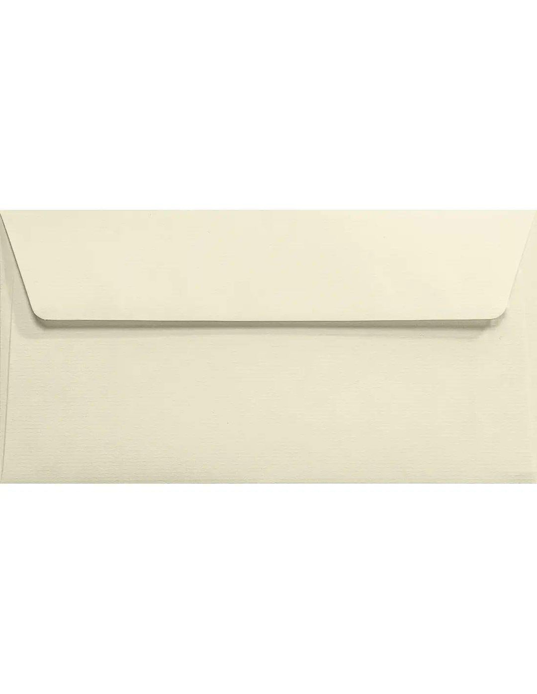 Netuno 100 Ecru DIN lang Briefumschläge geripptes Papier 11 x 22 cm 120g Aster Laid Ivory DL Umschlä