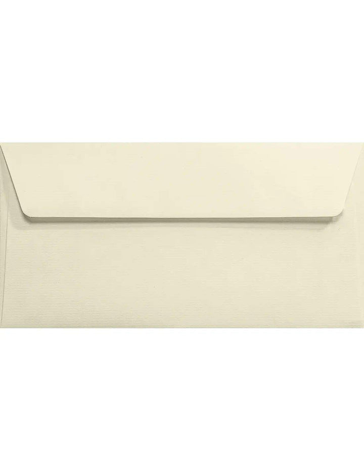 Netuno 100 Ecru DIN lang Briefumschläge geripptes Papier 11 x 22 cm 120g Aster Laid Ivory DL Umschlä