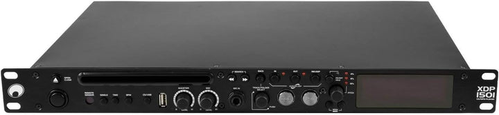 OMNITRONIC XDP-1501 CD-/MP3-Player | 1 HE flacher CD-/MP3-Player mit USB-Port, Mikrofon-Eingang und