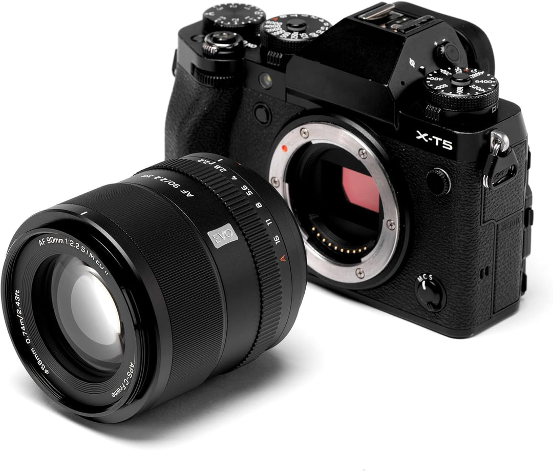 VILTROX 90mm F2.2 XF EVO Objektiv, AF 90mm f2.2 für Fuji X Mount, Autofokus APS-C Objektiv für Fujif