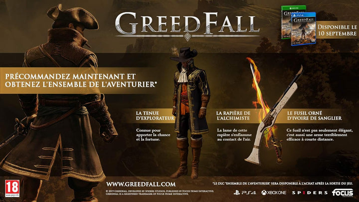 JEU Konsole Focus Greedfall PS4, 118355