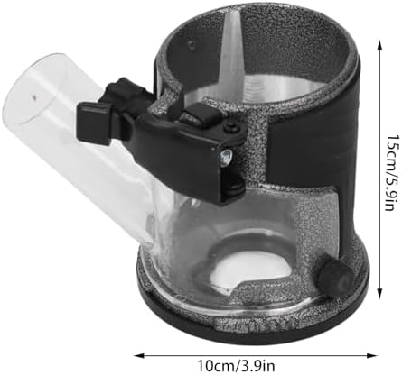Aluminiumlegierungsbasis für Tauchfräse, Verstellbare Trimmmaschinenbasis, Trimmmaschinen-Staubsamme