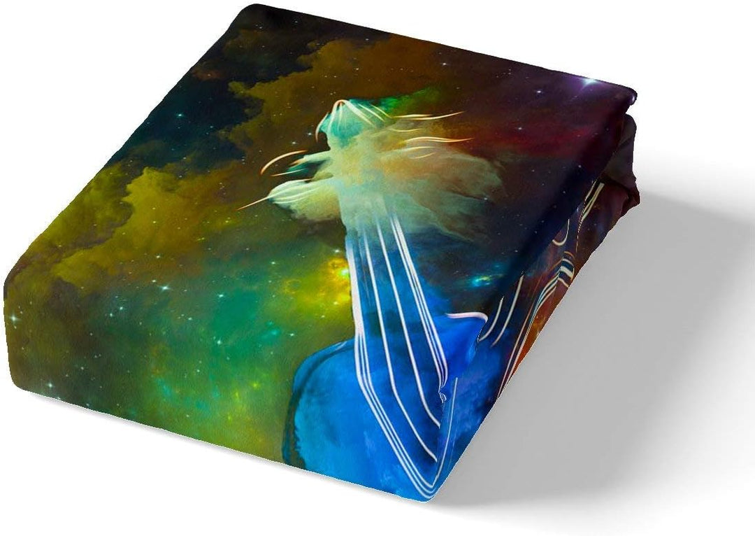 Cello Bettbezug Galaxy Starry Sky Bettwäsche Set Bewölkt Tie Dye Tröster Bezug für Kinder Jungen Mäd