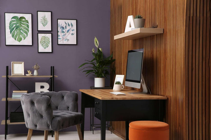 New Walls Premium Wandfarbe Violett, Mauve Liquid Luxury Dispersionsfarbe für Innenräume – 1 L 1000