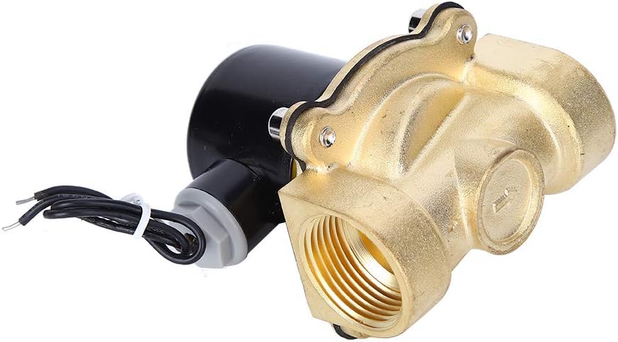 DC 12V 1 Zoll Messing 2-Wege-Magnetventil mit 2 Positionen und normalerweise geschlossenem Elektroma