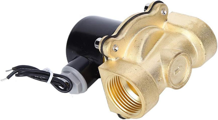 DC 12V 1 Zoll Messing 2-Wege-Magnetventil mit 2 Positionen und normalerweise geschlossenem Elektroma