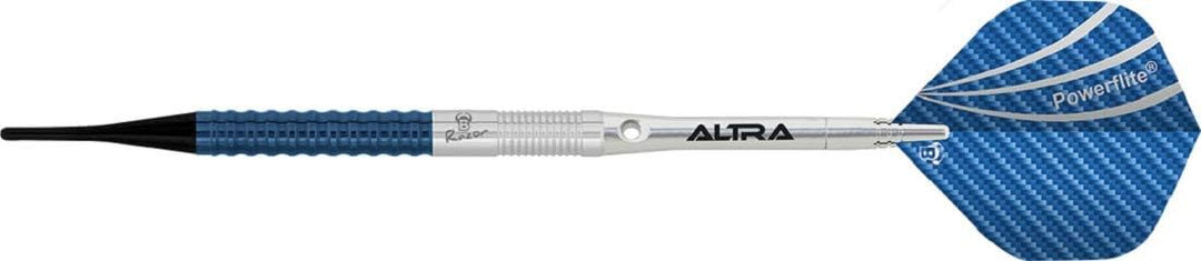 Bull's Razor Soft Dart, Silber/Blau, 18g R2, R2