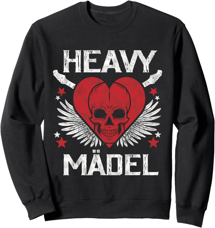 Rockerin Okkultismus Rockerbraut Heavy Mädel Gothic Geschenk Sweatshirt