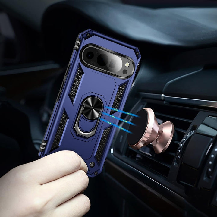Verco Hybrid Armor Shield Case für Google Pixel 10 Pro Hülle, extrem robust mit Magnet Fingerring Ha