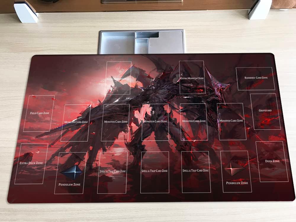 New Mlikemat Playmat Destiny Hero, Plasma TCG CCG OCG Sammelkartenspielmatte mit Zonen + Gratis Tasc