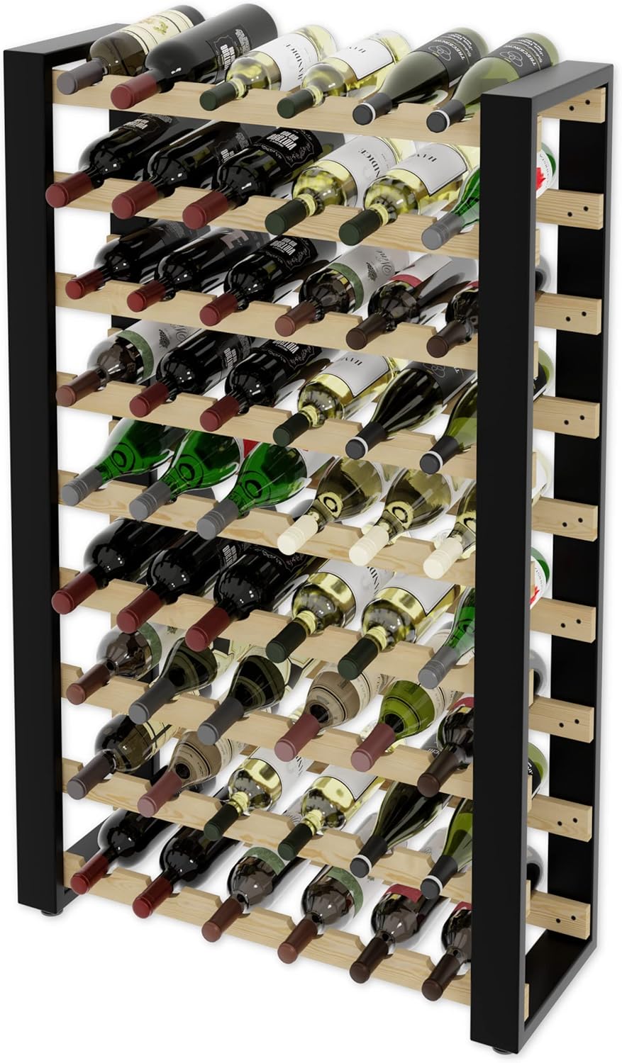 Lenmar Serie RW Weinregal aus Holz für Flaschen, LOFT, Flaschen, Wein, Flaschenregal, Kellerregal, R