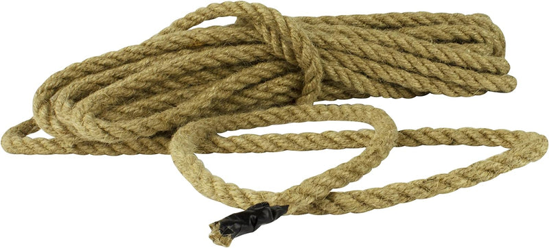 VONLIS Juteseil Tauwerk Hanfseil Rope Naturhanf Leine Schnu Tau Trosse Reep 20 mm 20 Meter, 20 mm 20